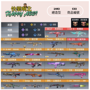 【編號C03】月付400元起 主打紅蓮2 希爾芙2 電狙 巨擎噴