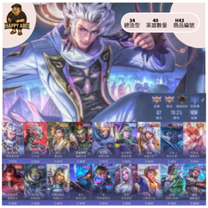 【編號H43】月付900元起 主打納克群星 厄卡倫全套 莫拉靈煌劍 等抽獎造型